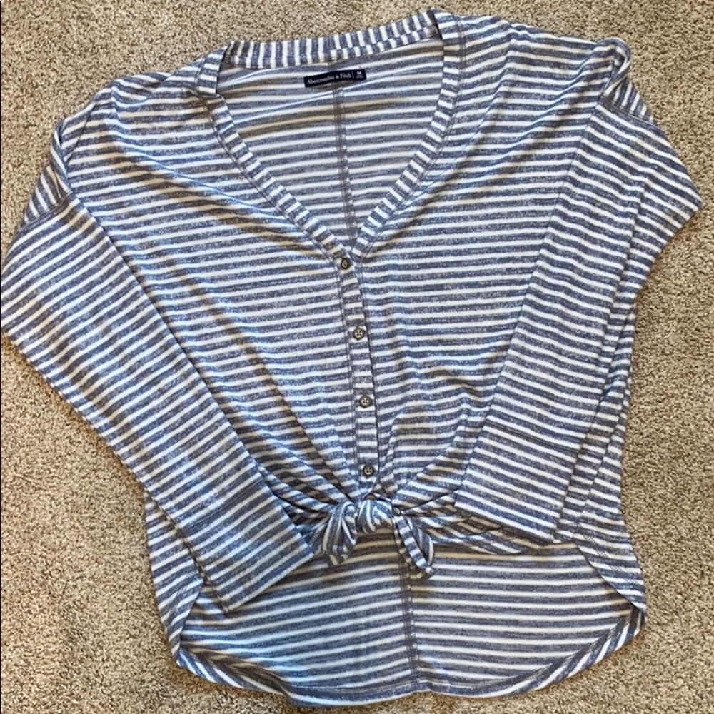 Abercrombie striped Henley